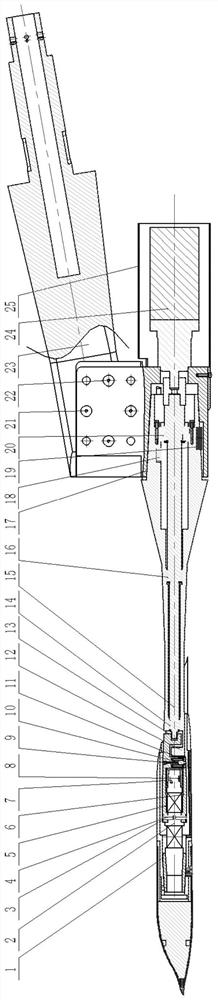 The dynamic derivative test device for pitching and yaw forced vibration of high-speed flying wing model at large angle of attack