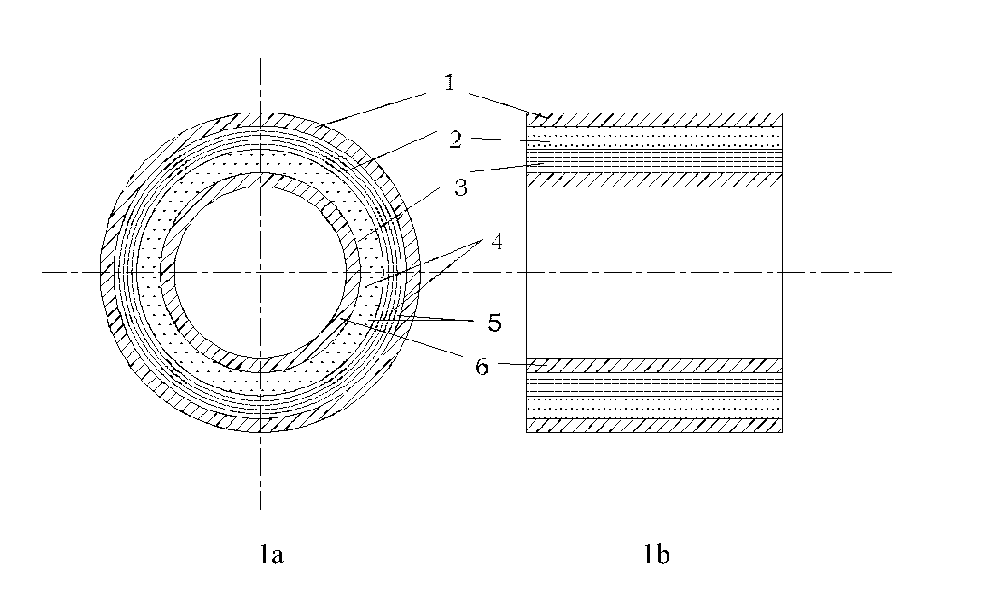 Double-orientation fiber-reinforced polypropylene randon copolymer three-layer composite tube