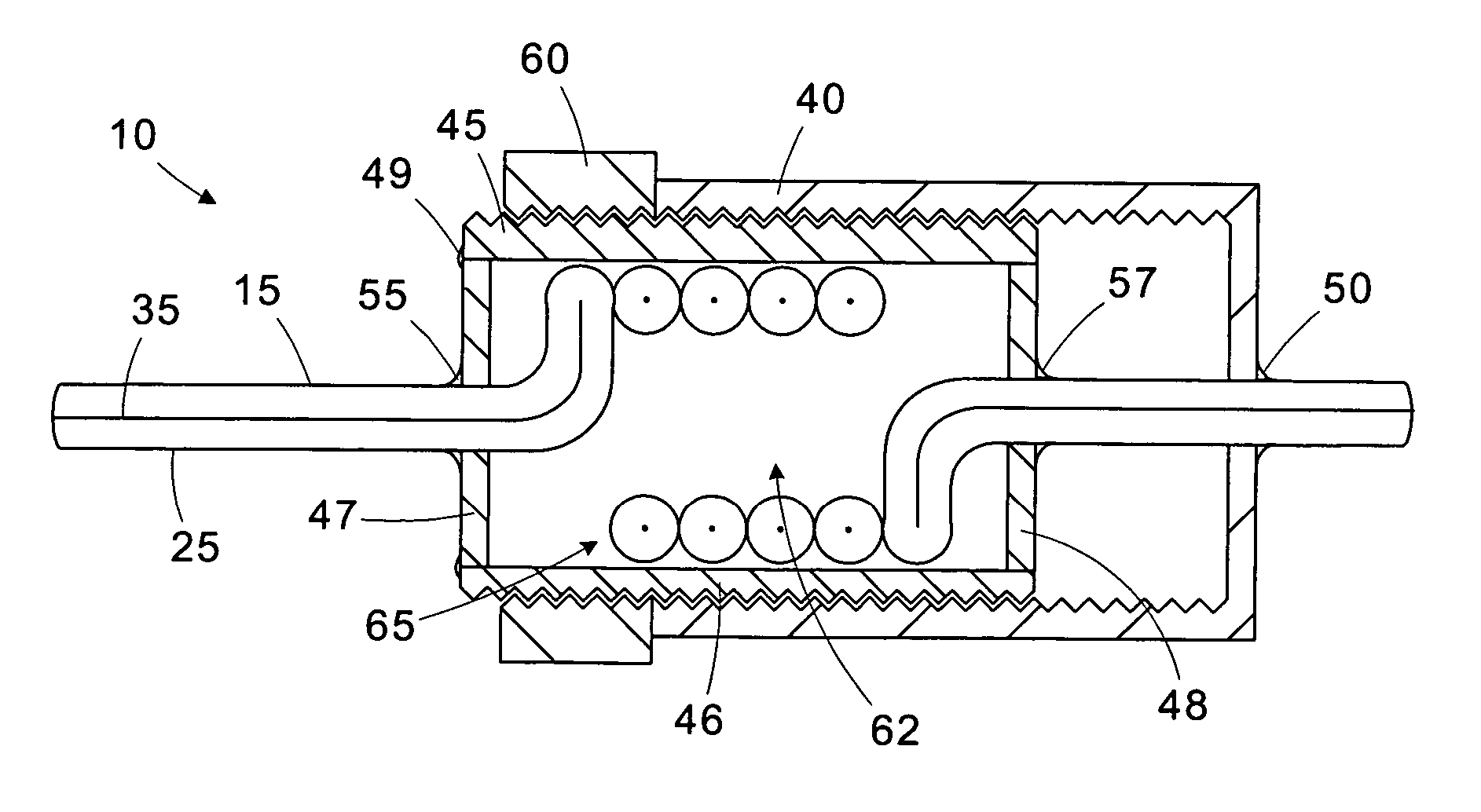 Tunable resonant cable trap