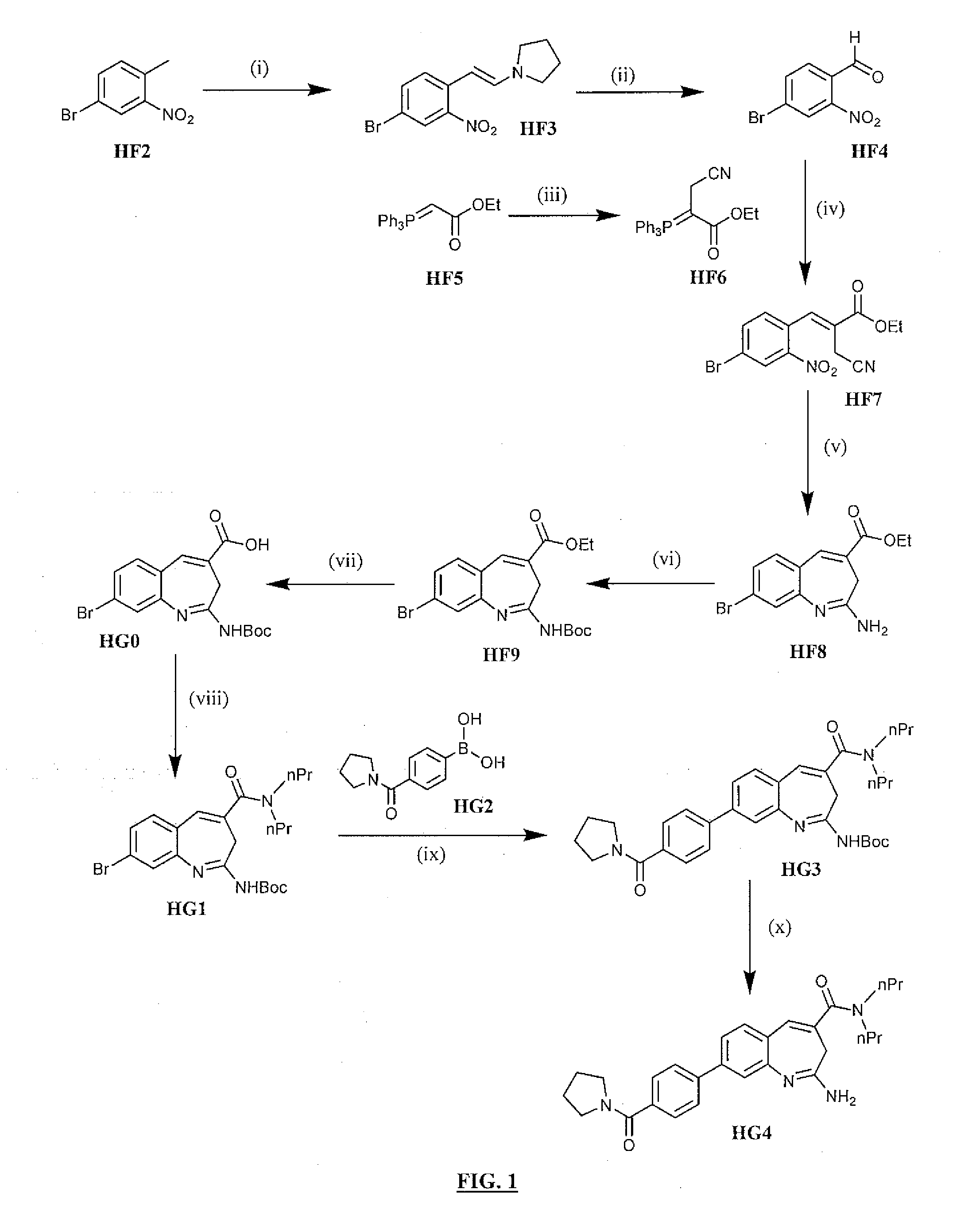 Methods of synthesis of benzazepine derivatives