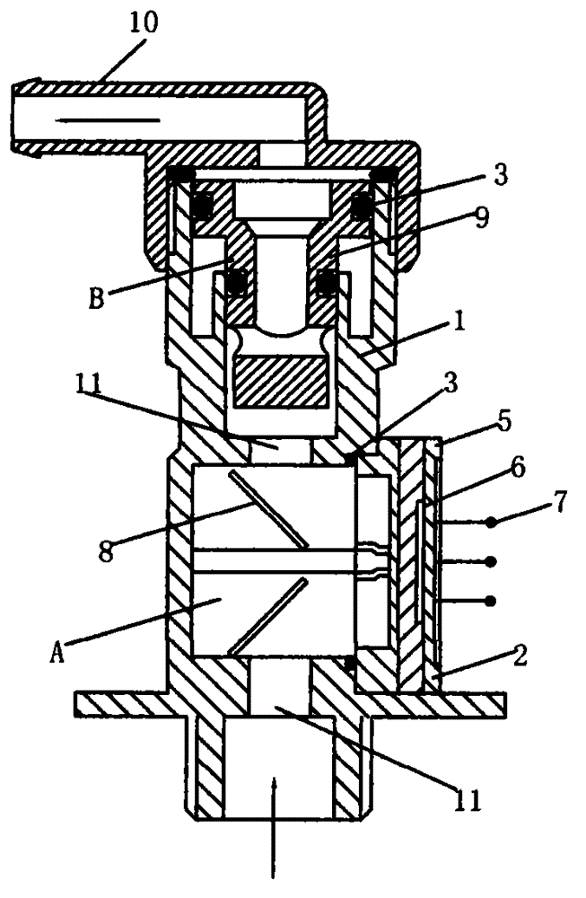 External rapid-heating type electric water heater provided with water flow sensor