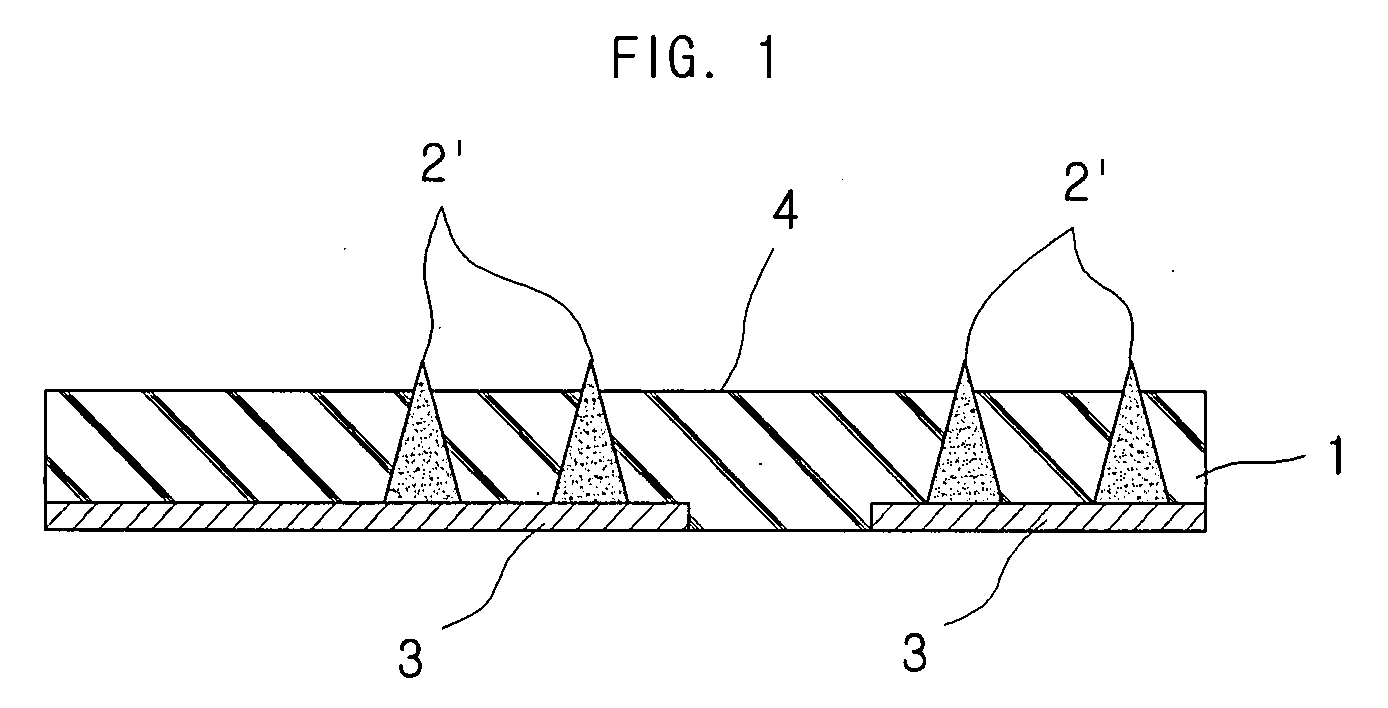 Printed circuit board using bump and method for manufacturing thereof