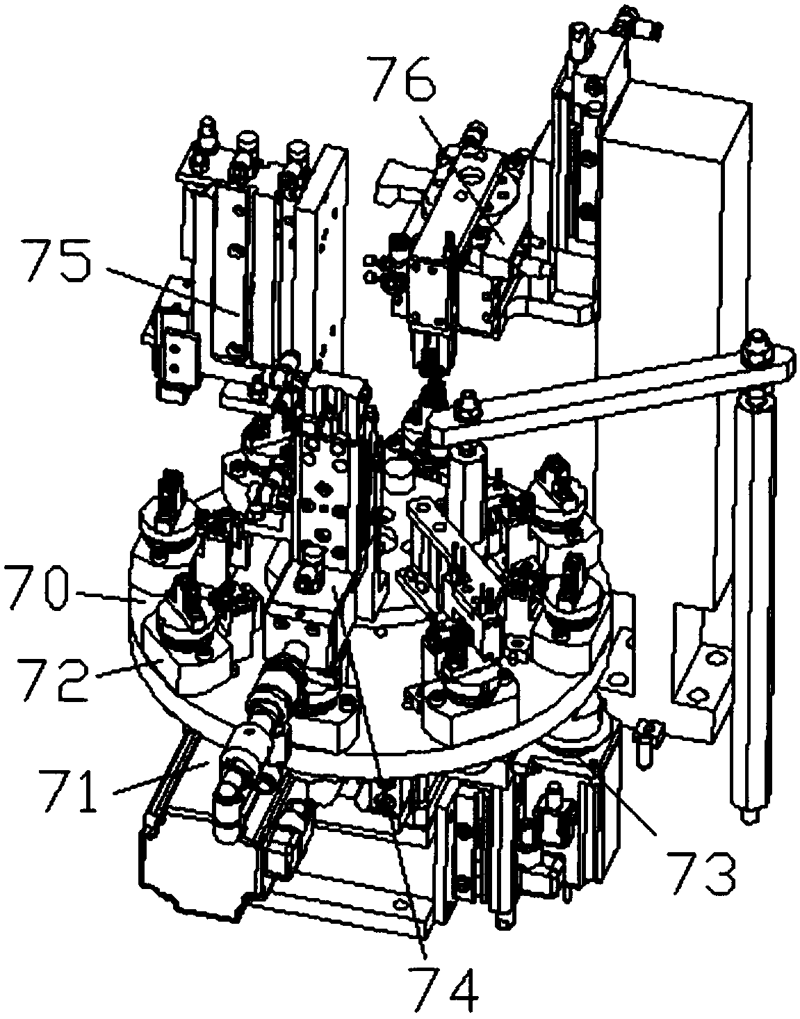 Locking plate assembling machine for connector