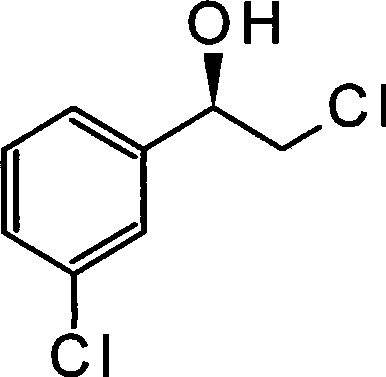 Method for preparing (R)-2-chlorin-1-(3-chlorphenyl) ethanol by microorganism catalysis