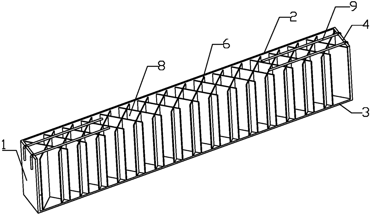 Rhombus multi-cavity steel plate-concrete composite beam