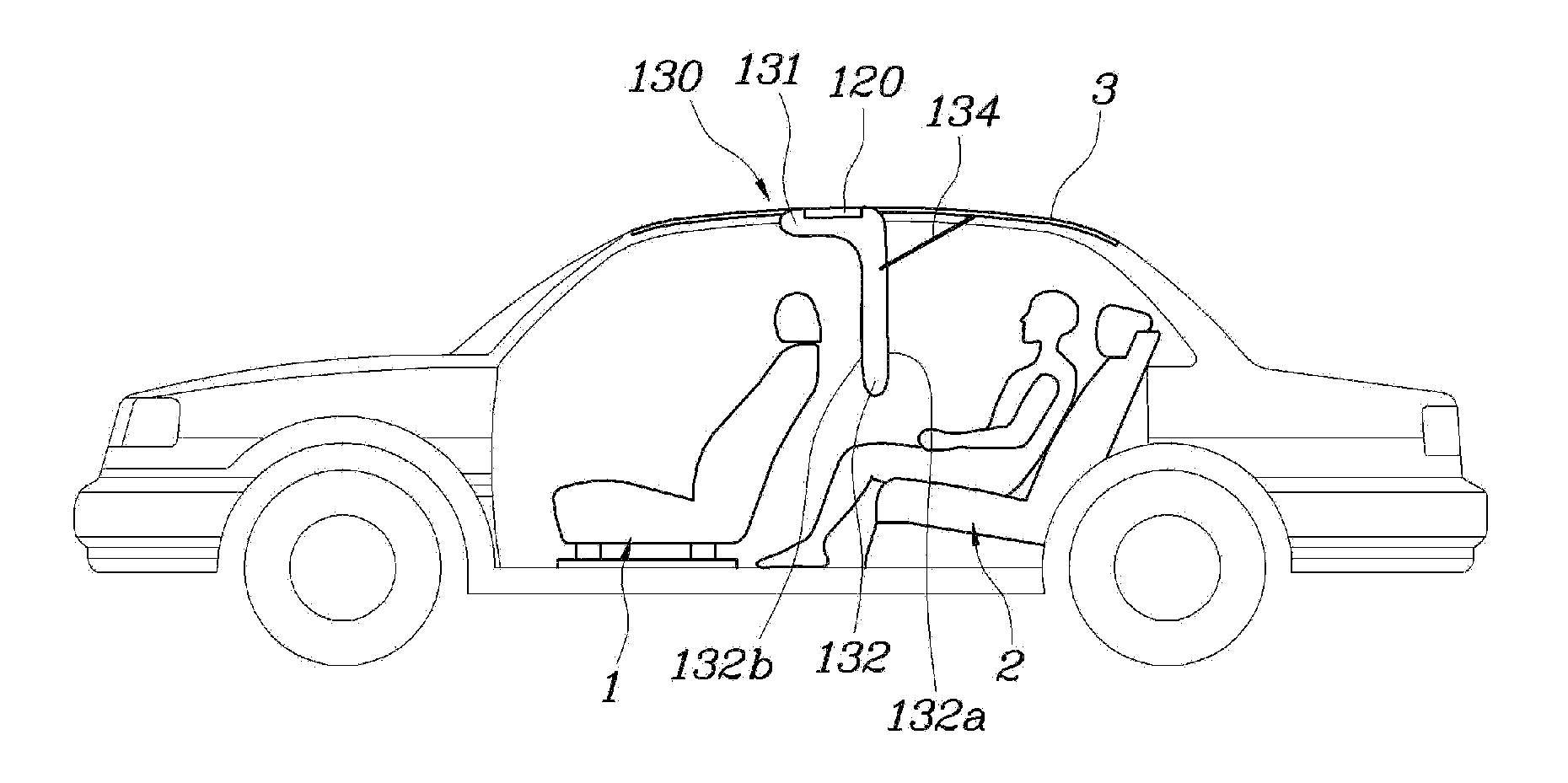 Internal airbag device