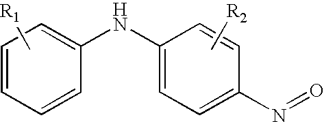 C-nitrosoaniline compounds and their blends as polymerization inhibitors