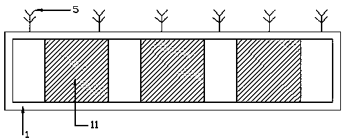 Compound deep purification ecological floating bed with external carbon source and purification treatment method thereof