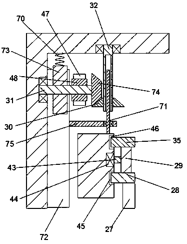 A bottle cap tightening device on a packaging line