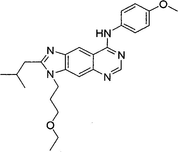 Use of quinazoline glyoxaline compounds