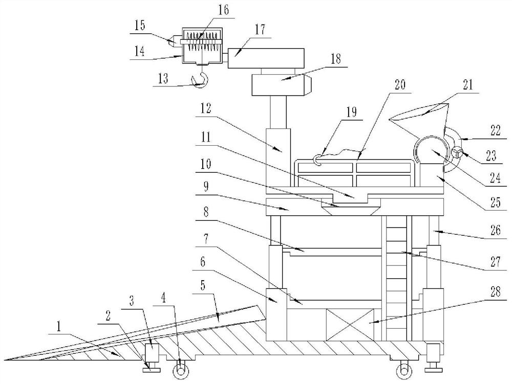 Movable and rotatable construction equipment hoisting device