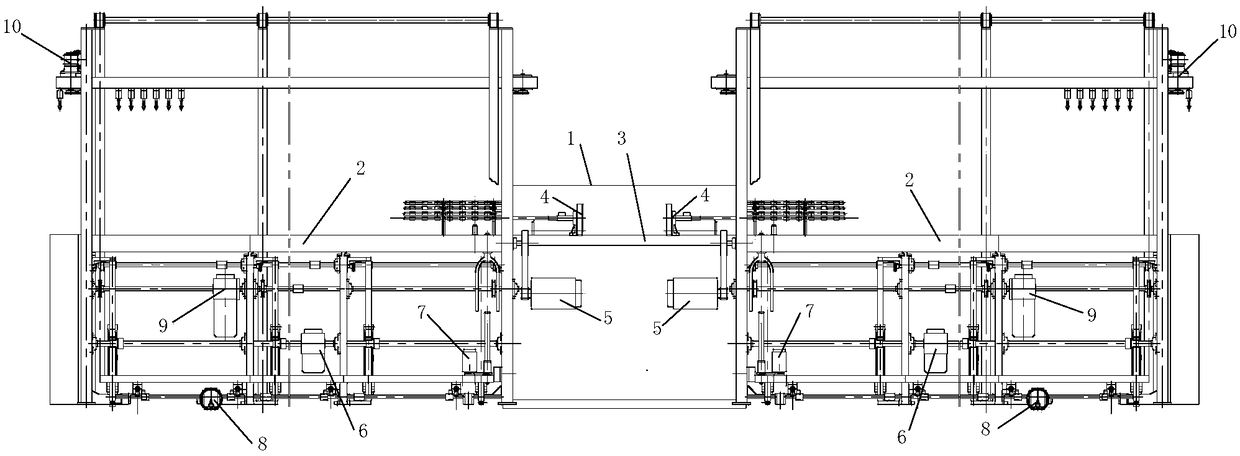 Combined type roving frame