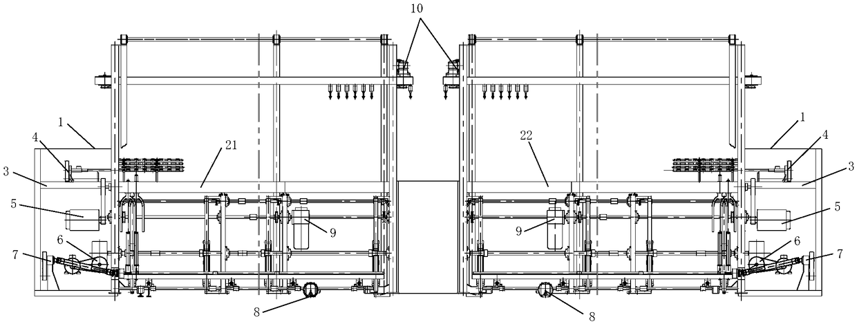 Combined type roving frame