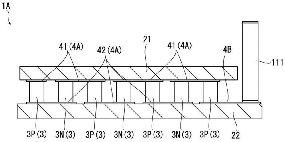 Thermoelectric module and method for manufacturing thermoelectric module post