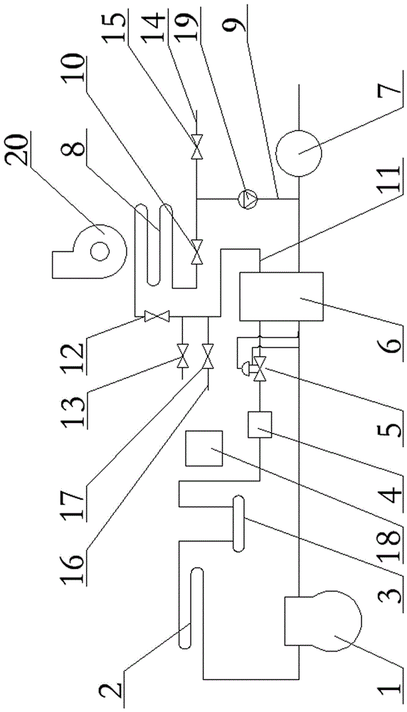 A marine shore-based dual-refrigerant combined air conditioner