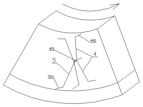 An anchoring structure in high temperature zone of rotary heat equipment