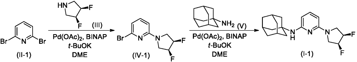 Adamantane and dimethylamine pyridine structure-containing derivative, preparation method and application of derivative