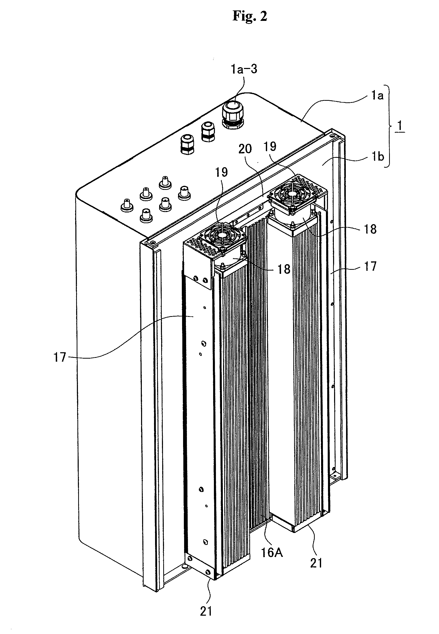 Power conditioner device and module substrate structure using the same
