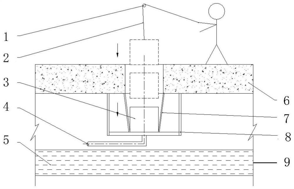 A radioactive liquid filter device and filter replacement method