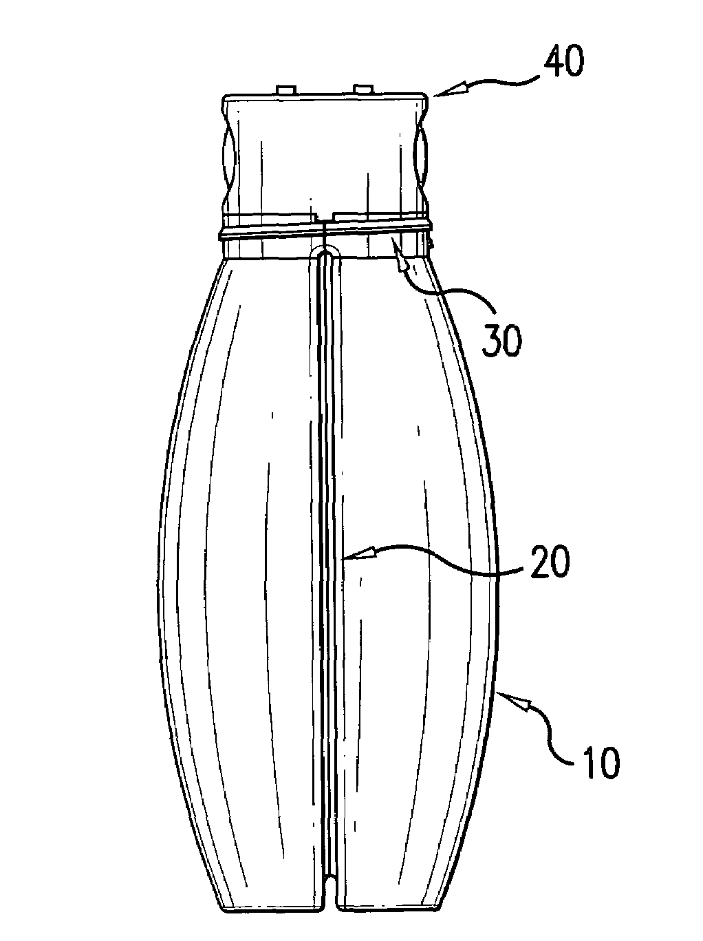 Double chamber variable condiment dispenser bottle