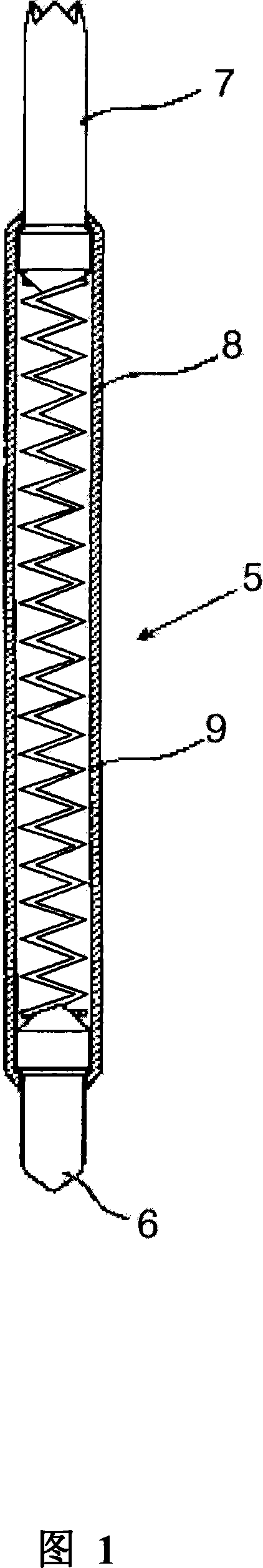 Contact probe and socket for testing semiconductor chips