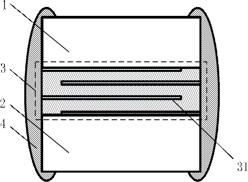 Laminated sheet type piezoresistor and preparation method thereof