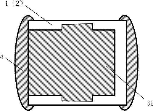 Laminated sheet type piezoresistor and preparation method thereof