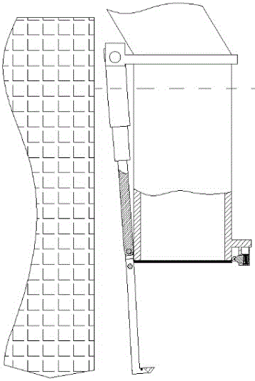 An anti-overtravel and anti-collision pumping station water pipe device