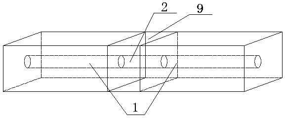 Construction method of pre-stressed pipeline on wet joint section of precast concrete component