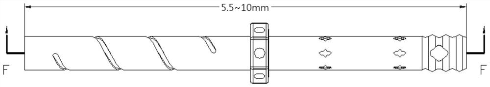 Deep hole drilling method for tiny thin-walled parts