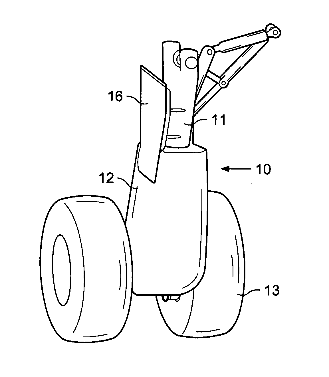 Landing gear with noise reduction fairing