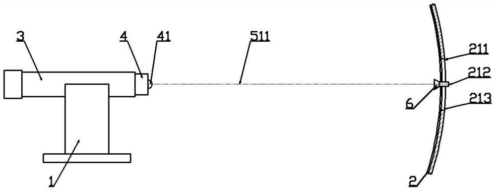 Calibration device and calibration method for alignment of guidance radar mechanical axis and electrical axis