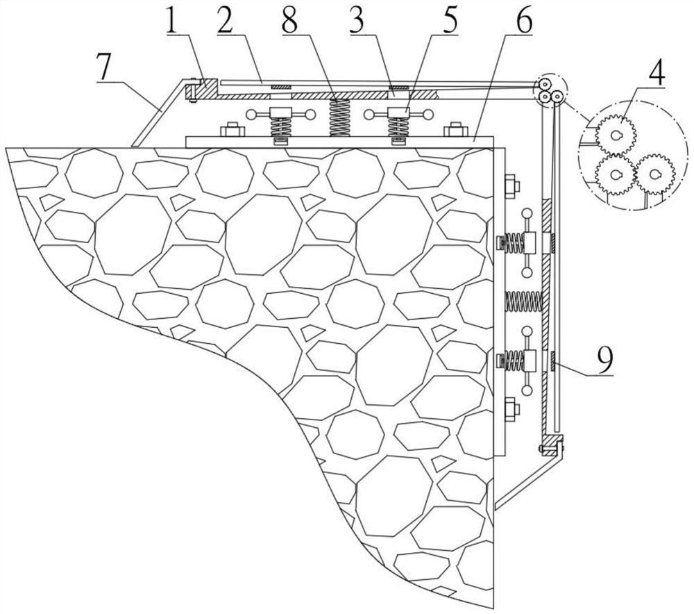 A kind of high-rise building construction wind resistance device