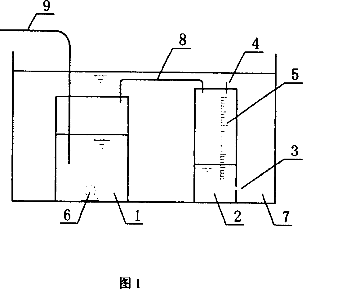 Anaerobic ammonia oxidation test device and method for biological denitrification treatment for waste water