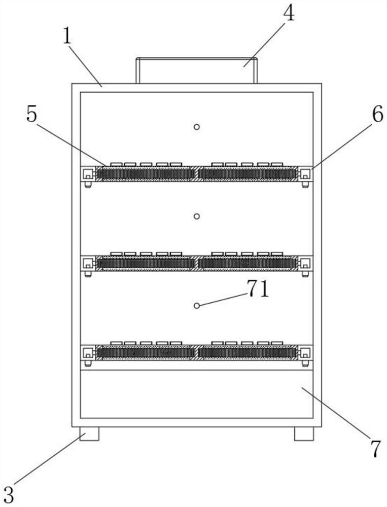 Environment-friendly landscape environment design sample storage device