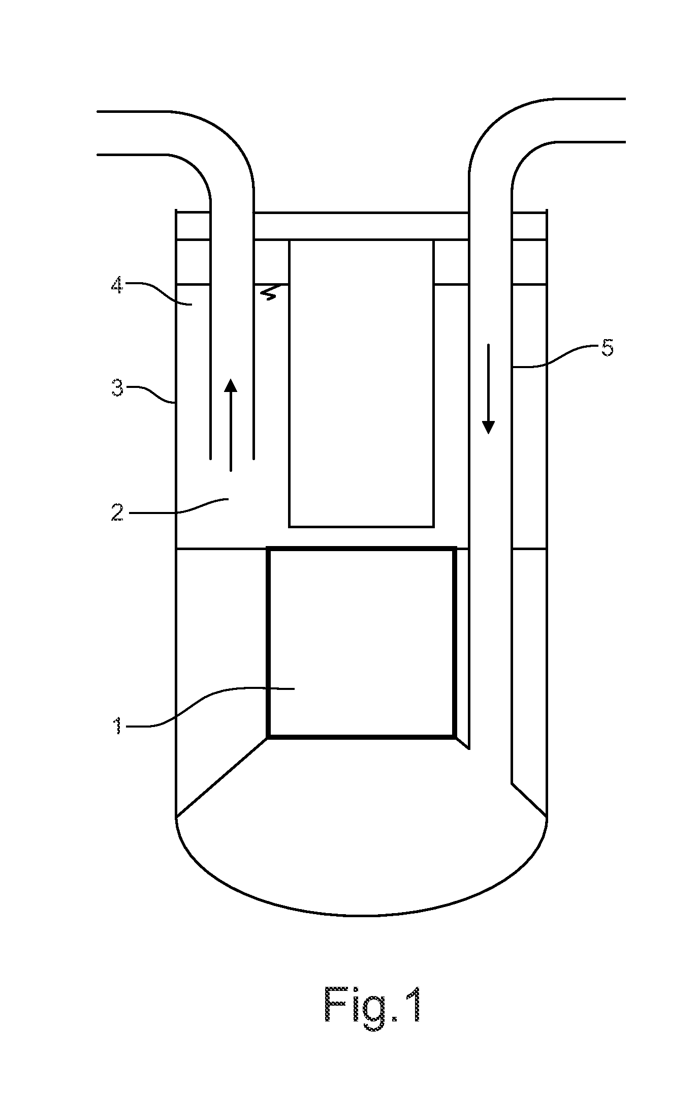 Sfr nuclear reactor of the integrated type with improved compactness and convection