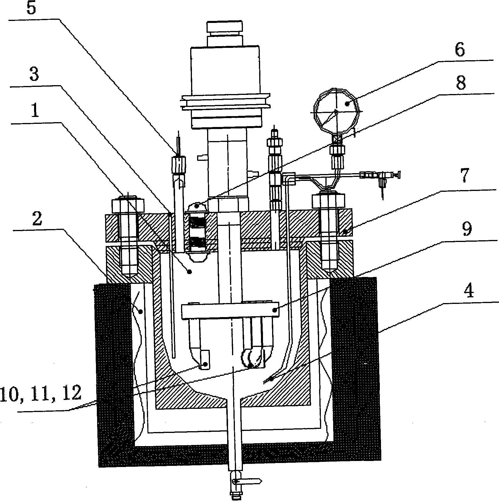 Electrochemical parameter automatic detection apparatus of high-temperature high-pressure reactor