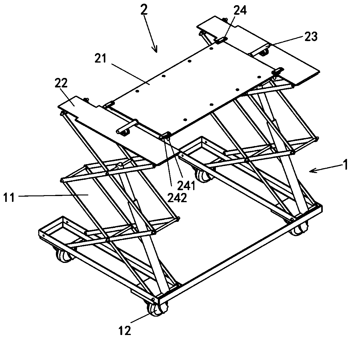Cart bed for turning over before spinal operation