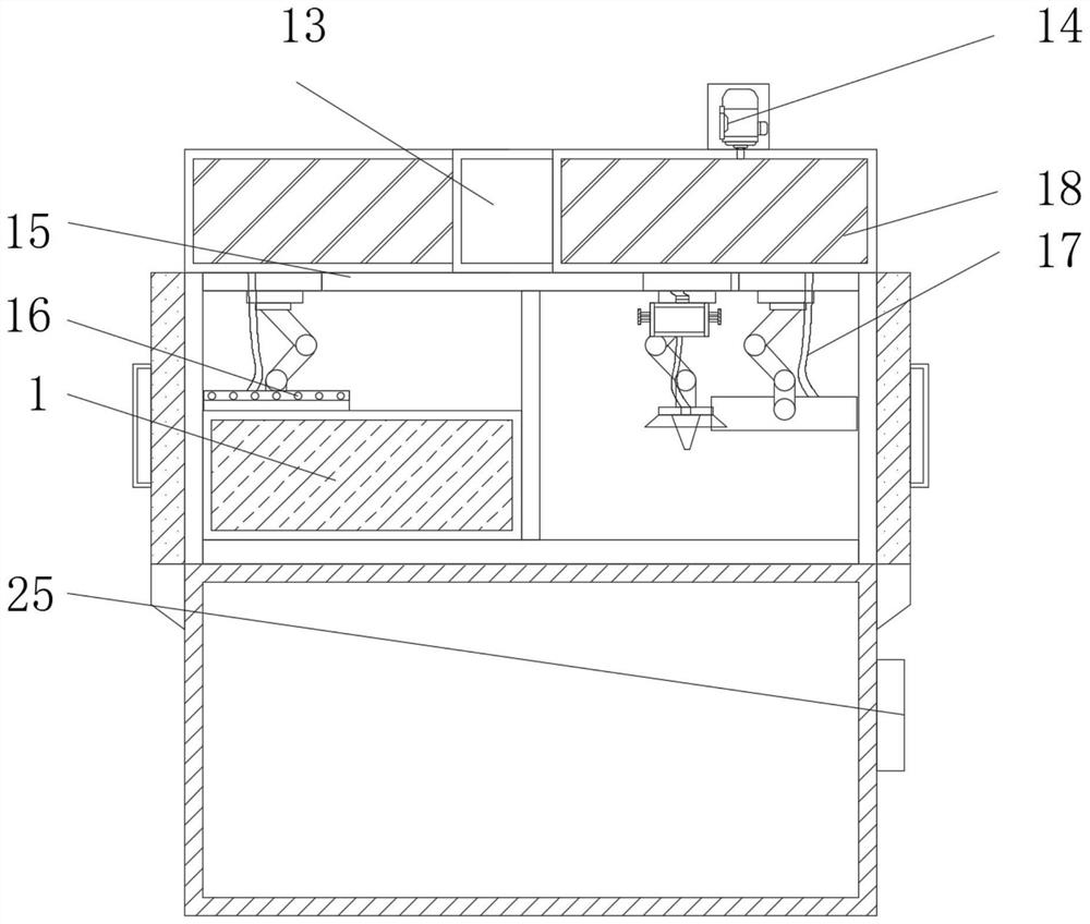 Laser cladding device capable of protecting spaceflight parts