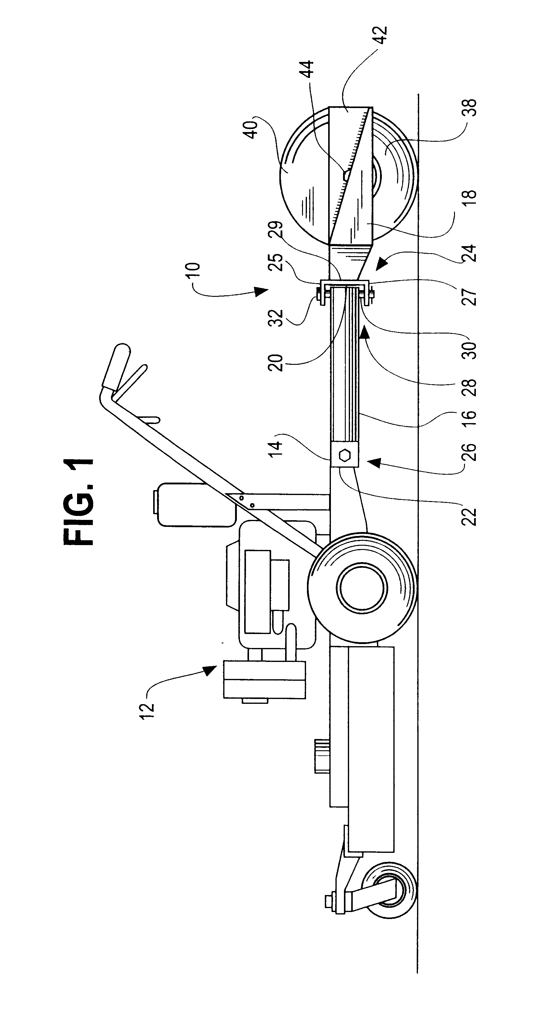 Walk behind mower sulky apparatus with improved operator platform attachment means