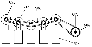 Multi-deflection bending shaping device and bending shaping method for furniture wood processing