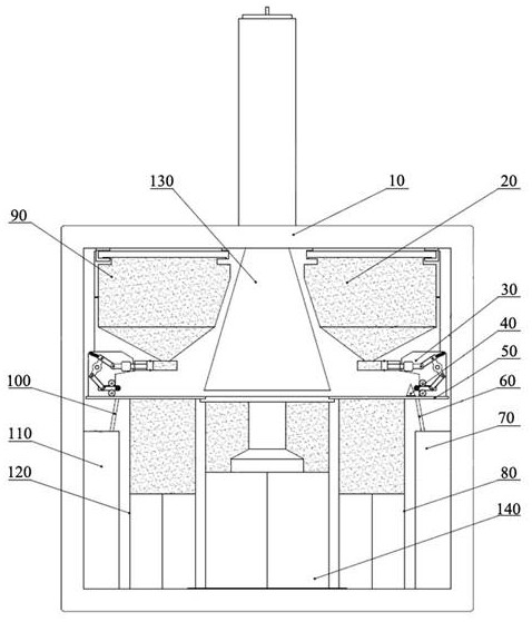 Powder bed electron beam additive manufacturing equipment and manufacturing method