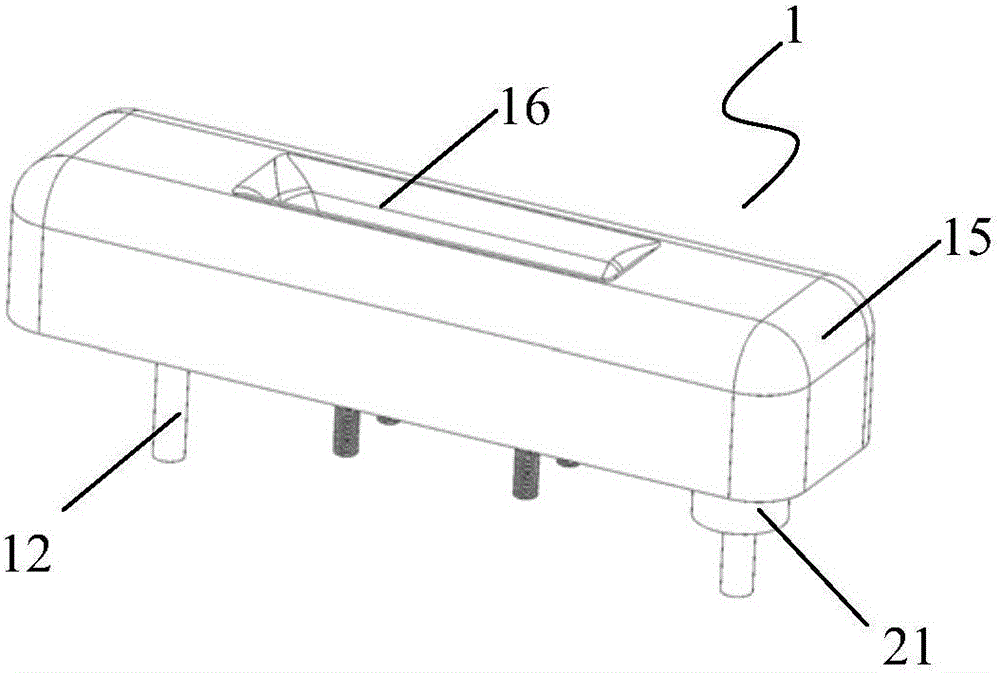 Concealed wiring type hinge, box door and test box