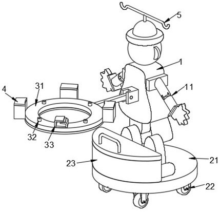 Clownward nursing system for department of pediatrics