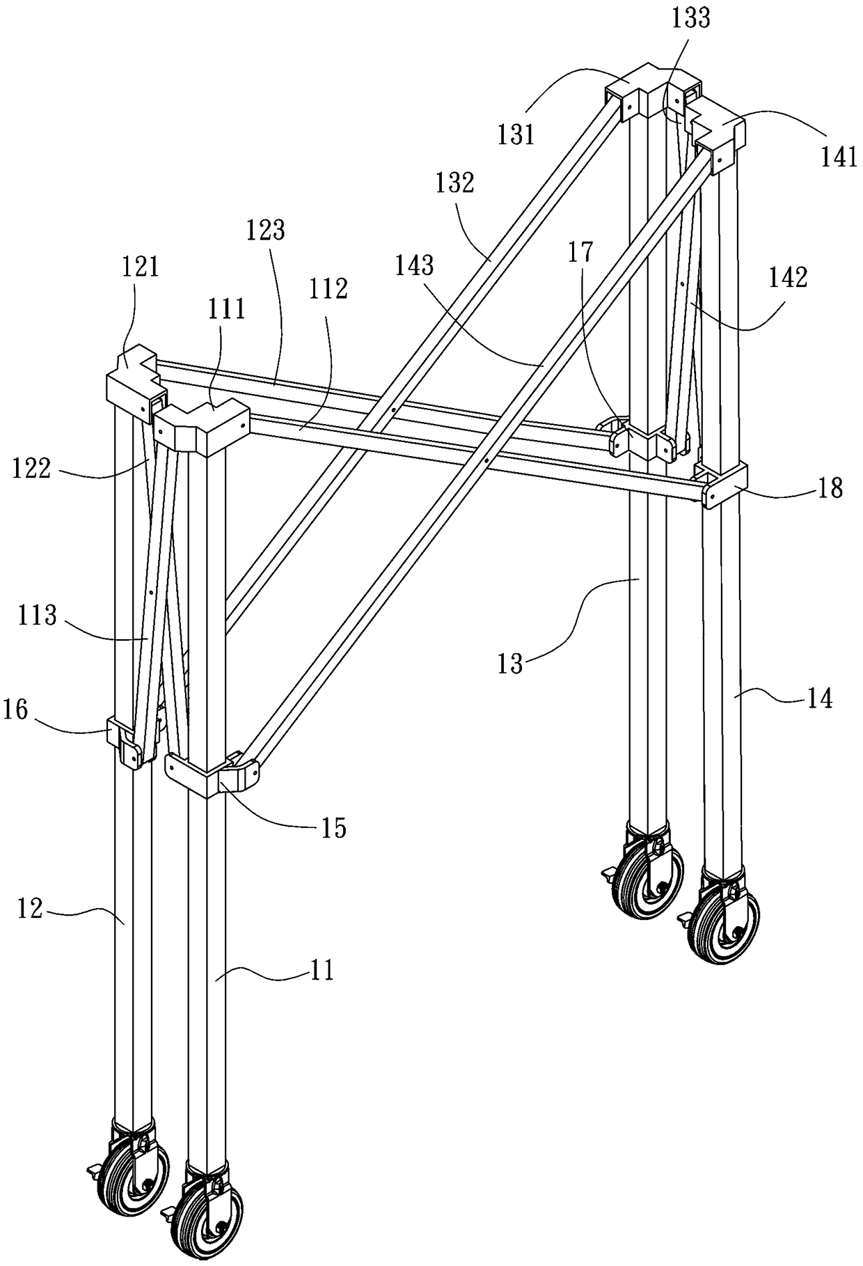 Ball frame structure with reduced volume