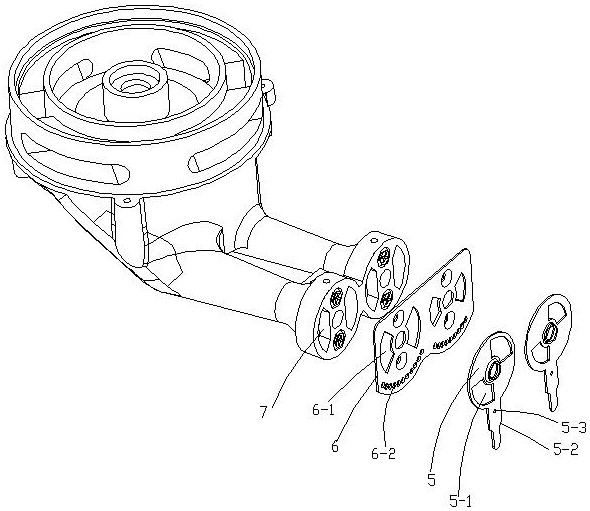 Damper structure and gas stove