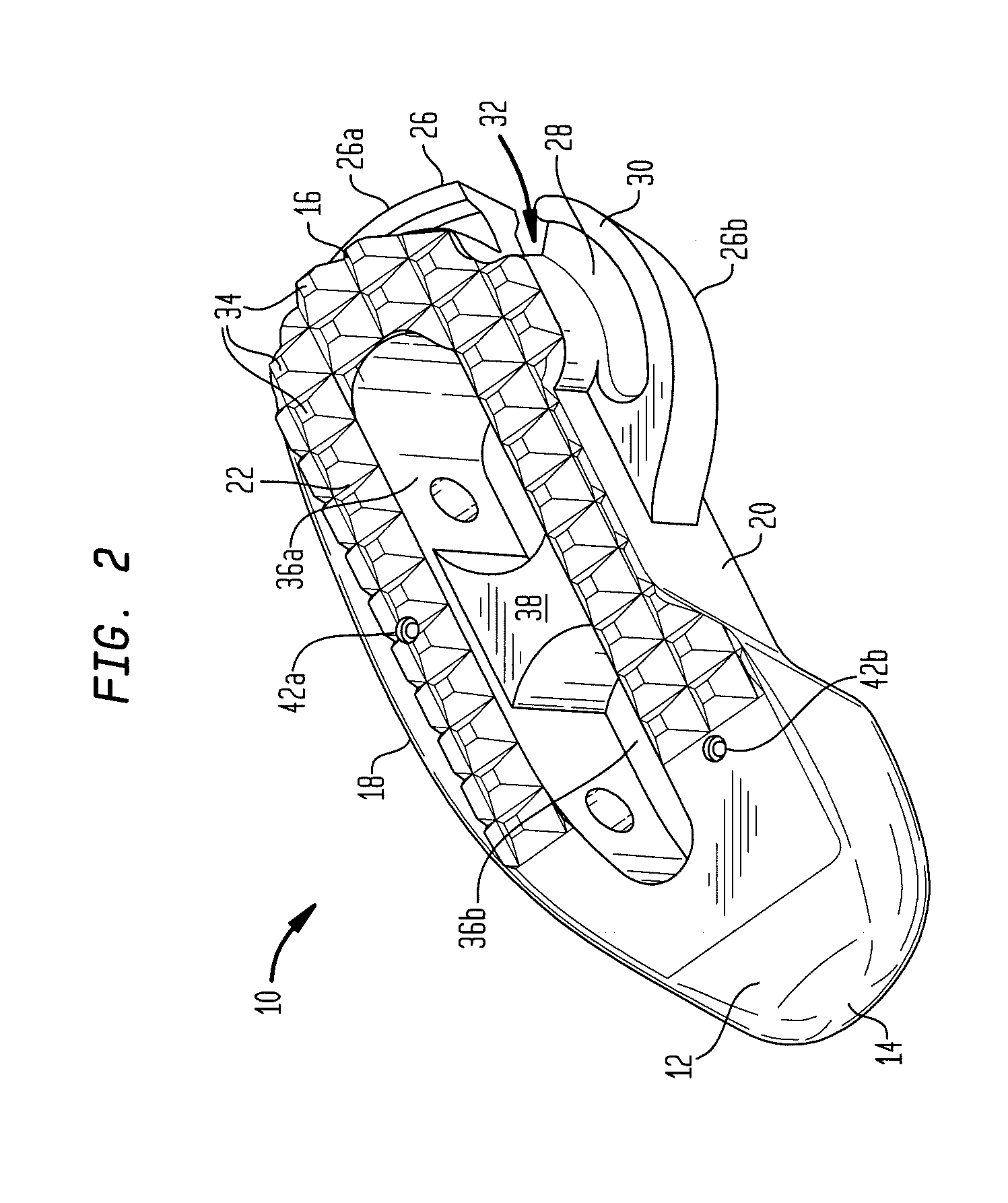 Method of inserting surgical implant with guiding rail
