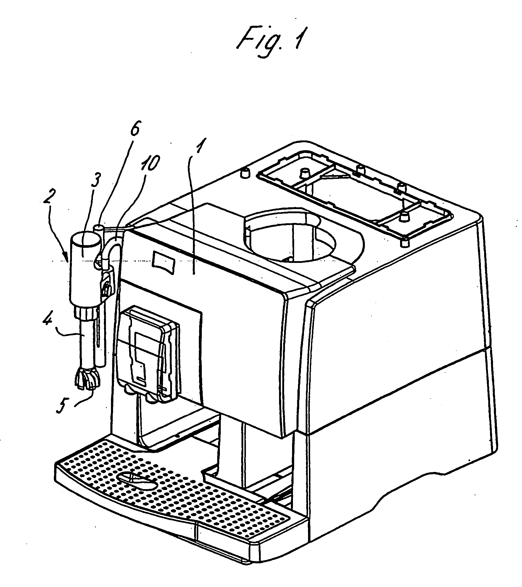 Device for foaming a liquid