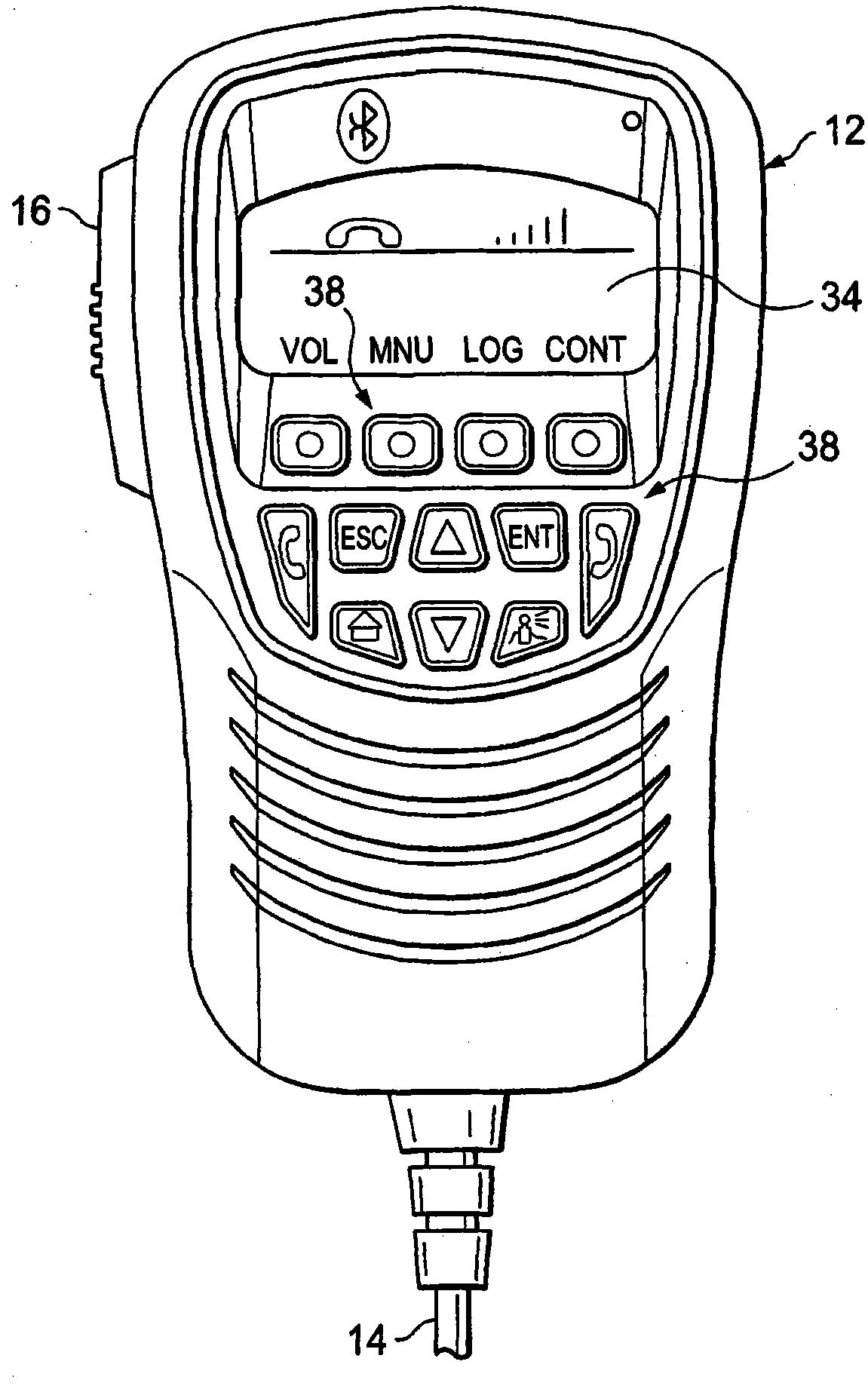 Marine communication device with wireless cellular telephone connectivity