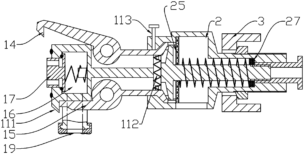 Automatic connecting/disconnecting device for braking air ducts of railroad vehicles